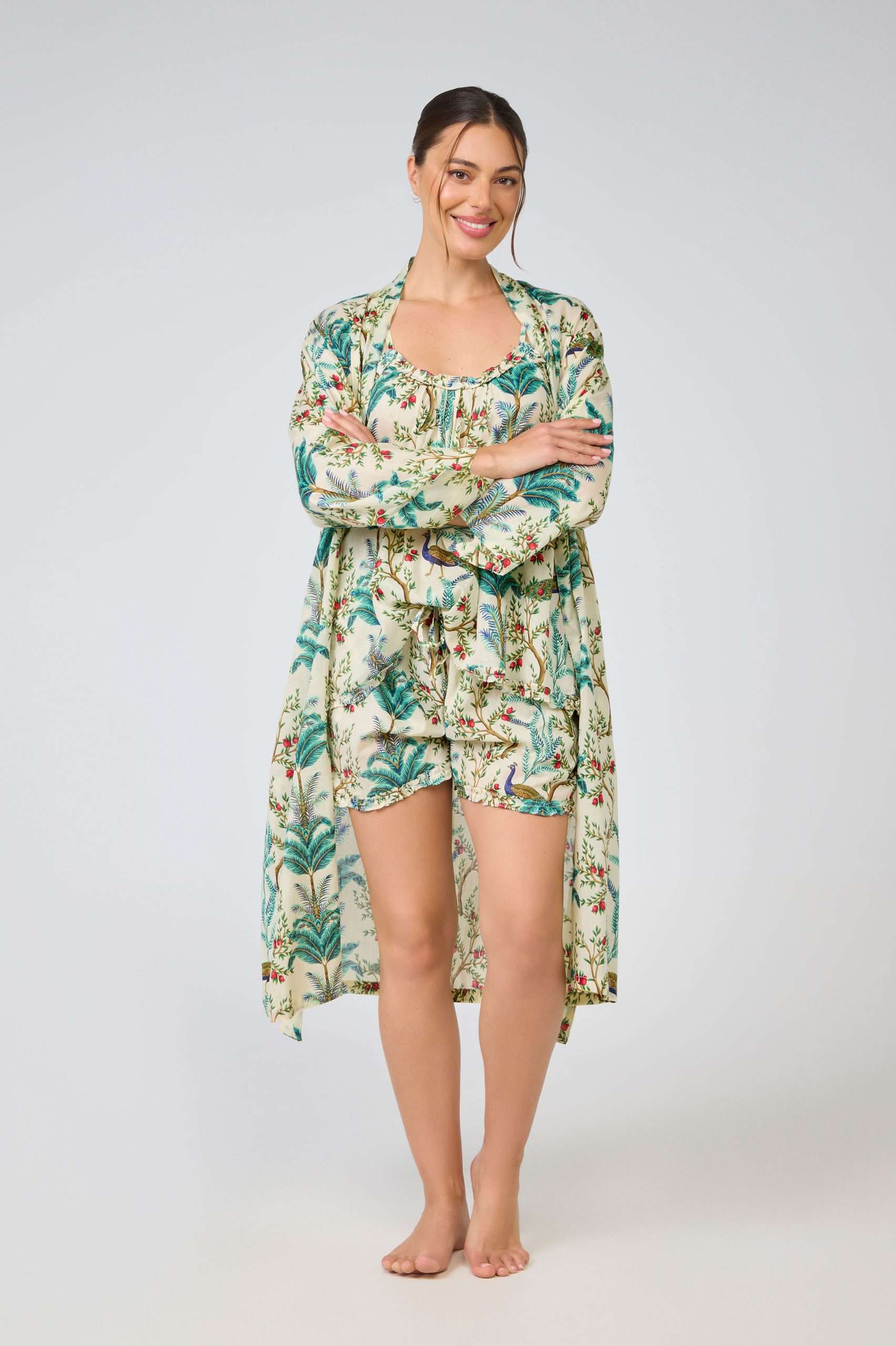 Milabrega Robe Beautiful Womens Arabella Robe - Peacocks by PJ Miller